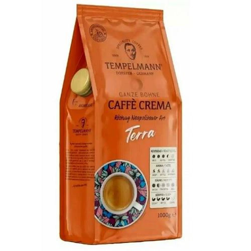 Tempelmann Terra Caffe Crema, зерно, 1000 гр